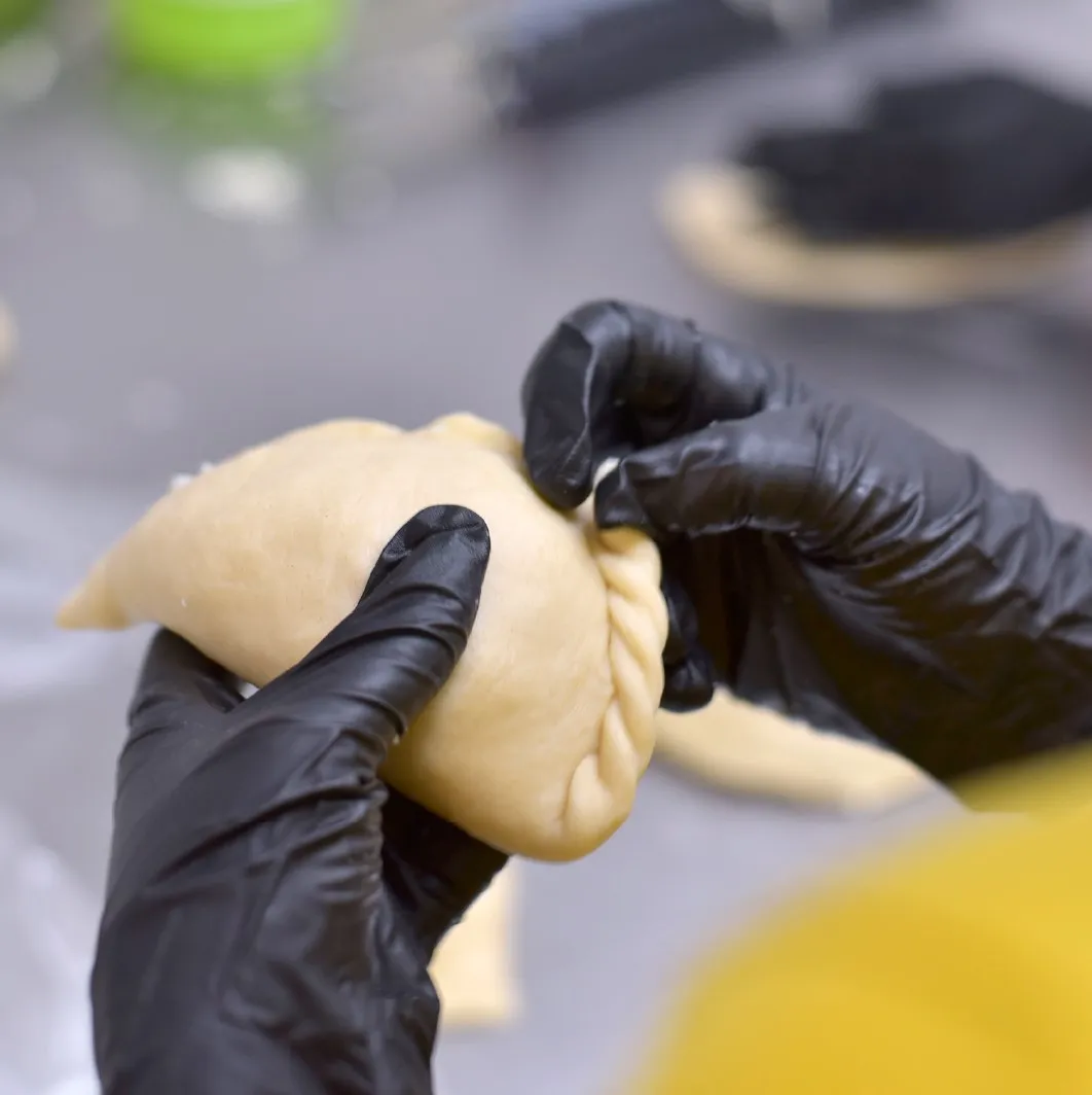 Preparación de la empanada de maíz